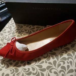 Brand new suede ballet flats